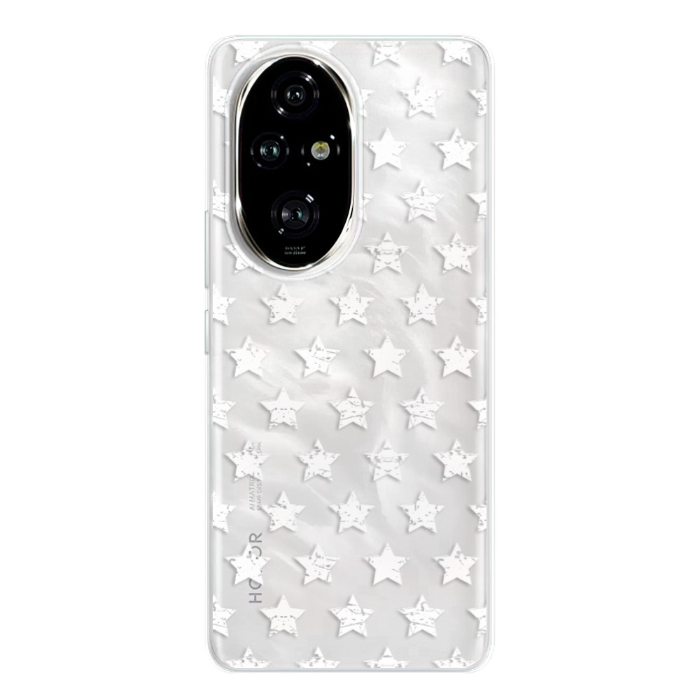 Silikonové odolné pouzdro iSaprio - Stars Pattern - white - Honor 200 Pro (Odolný silikonový kryt, obal, pouzdro - Stars Pattern - white - Honor 200 Pro)