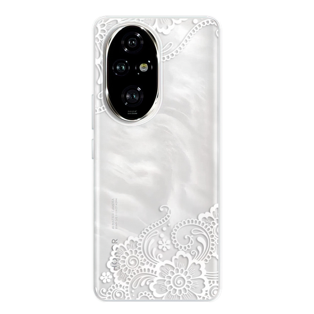 Silikonové odolné pouzdro iSaprio - White Lace 02 - Honor 200 Pro (Odolný silikonový kryt, obal, pouzdro - White Lace 02 - Honor 200 Pro)