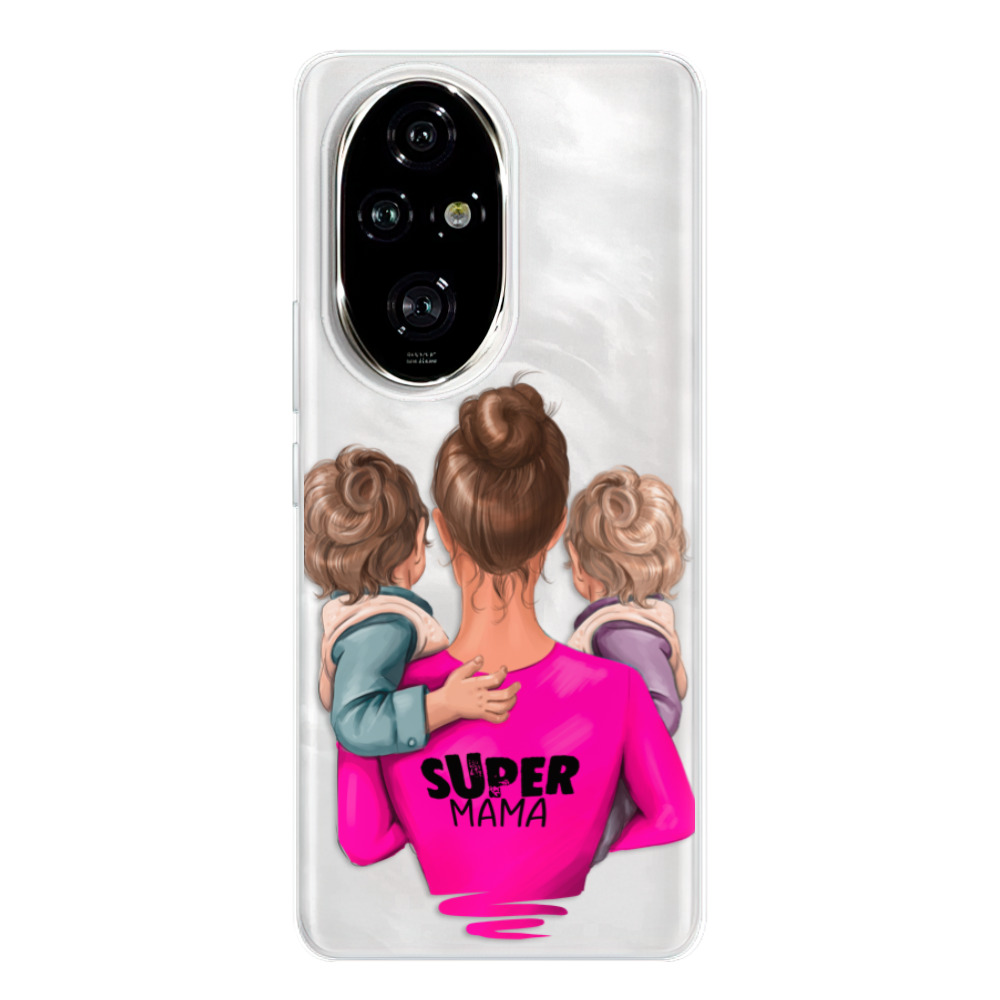 Silikonové odolné pouzdro iSaprio - Super Mama - Two Boys - Honor 200 Pro (Odolný silikonový kryt, obal, pouzdro - Super Mama - Two Boys - Honor 200 Pro)