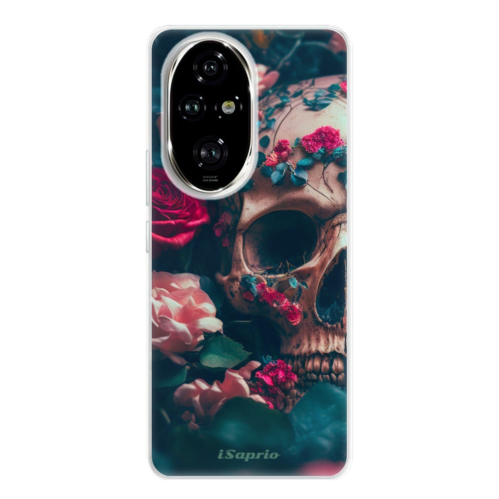 Silikonové odolné pouzdro iSaprio - Skull in Roses - Honor 200 Pro (Odolný silikonový kryt, obal, pouzdro - Skull in Roses - Honor 200 Pro)