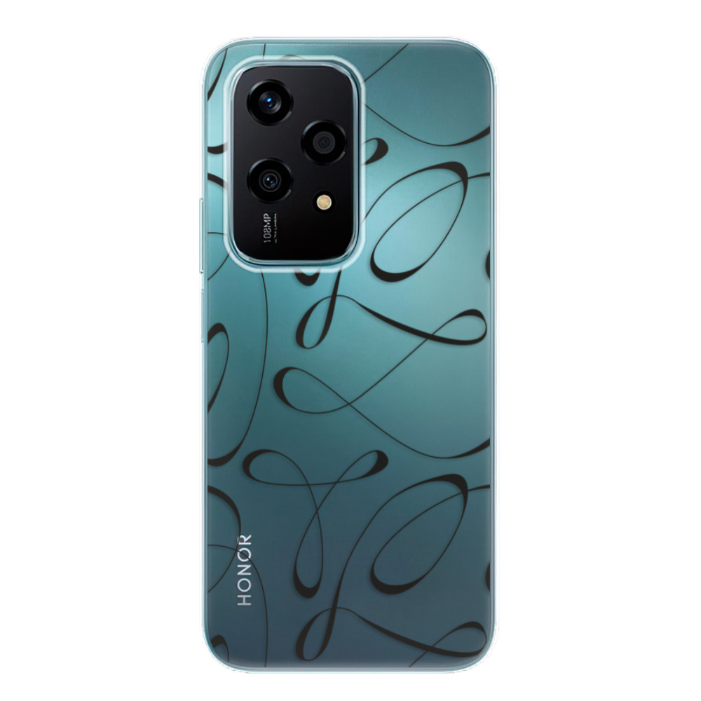 Silikonové odolné pouzdro iSaprio - Fancy - black - Honor 200 Lite (Odolný silikonový kryt, obal, pouzdro - Fancy - black - Honor 200 Lite)