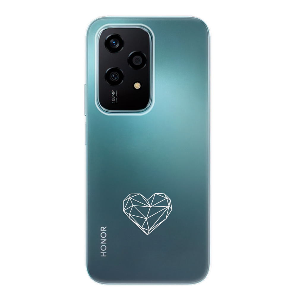 Silikonové odolné pouzdro iSaprio - čiré - Digital Love - Honor 200 Lite (Odolný silikonový kryt, obal, pouzdro - čiré - Digital Love - Honor 200 Lite)