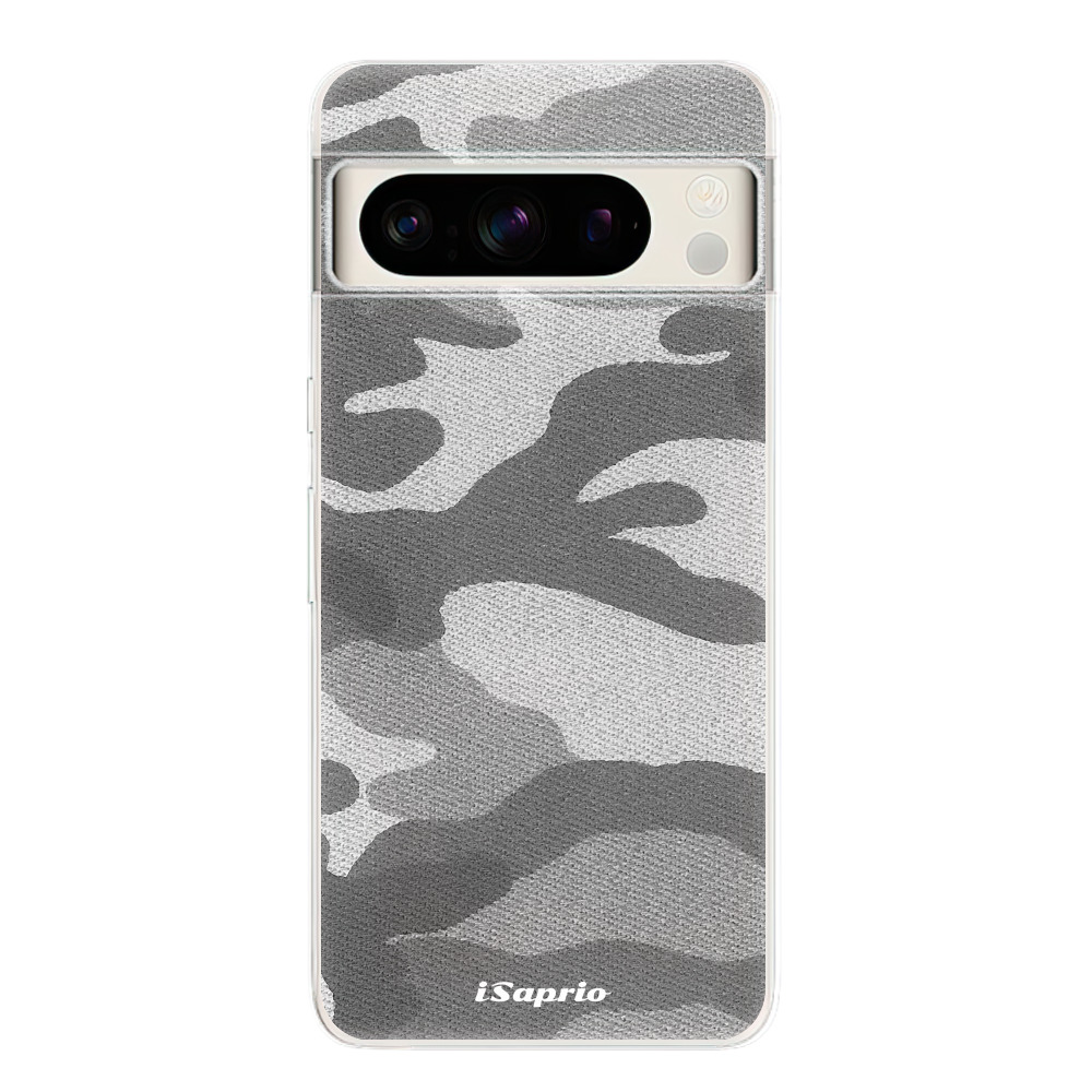 Silikonové odolné pouzdro iSaprio - Gray Camuflage 02 - Google Pixel 8 Pro (Odolný silikonový kryt, obal, pouzdro - Gray Camuflage 02 - Google Pixel 8 Pro)