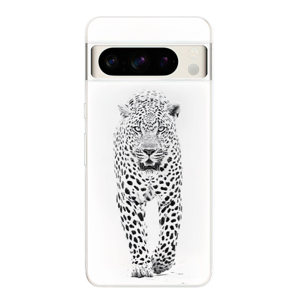 Silikonové odolné pouzdro iSaprio - White Jaguar - Google Pixel 8 Pro (Odolný silikonový kryt, obal, pouzdro - White Jaguar - Google Pixel 8 Pro)