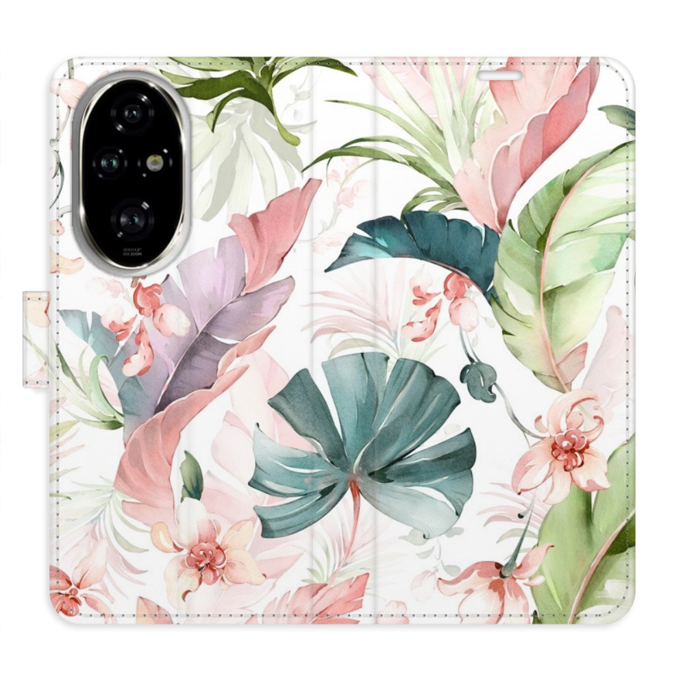 Knížkové flip pouzdro iSaprio s kapsičkami na karty - Flower Pattern 07 - Honor 200 Pro (Flip knížkové pouzdro, kryt, obal iSaprio s kapsičkami na karty a motivem - Flower Pattern 07 - Honor 200 Pro)