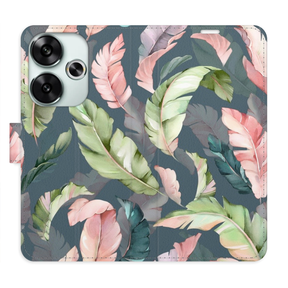 Knížkové flip pouzdro iSaprio s kapsičkami na karty - Flower Pattern 09 - Xiaomi Poco F6 (Flip knížkové pouzdro, kryt, obal iSaprio s kapsičkami na karty a motivem - Flower Pattern 09 - Xiaomi Poco F6)